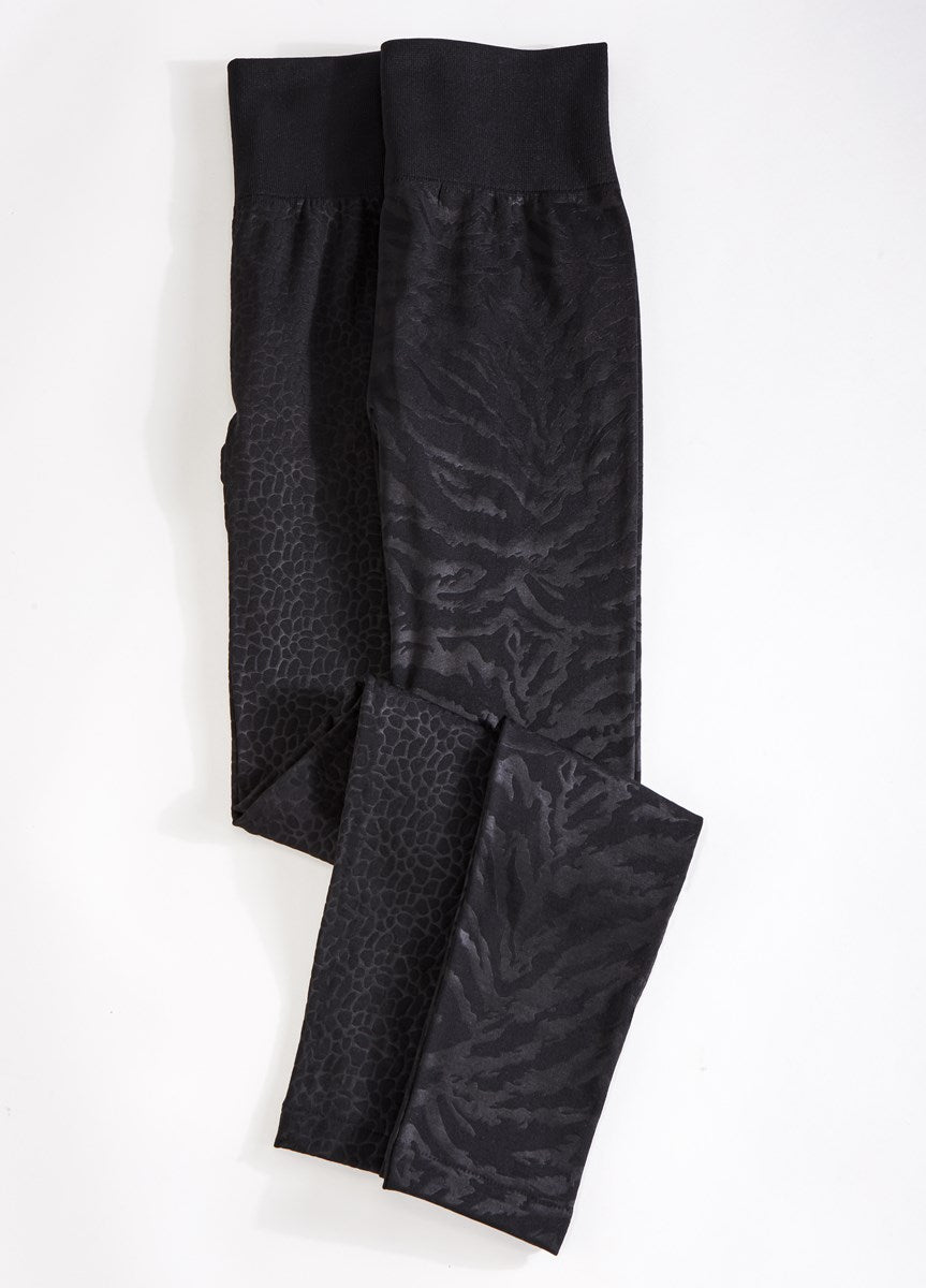 Cream Black Snake Print Leggings - Yoga Pants – FUNKY SIMPLICITY