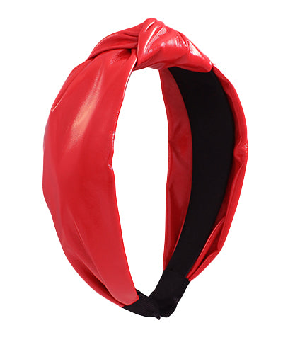 Patent Leather Knotted Headband