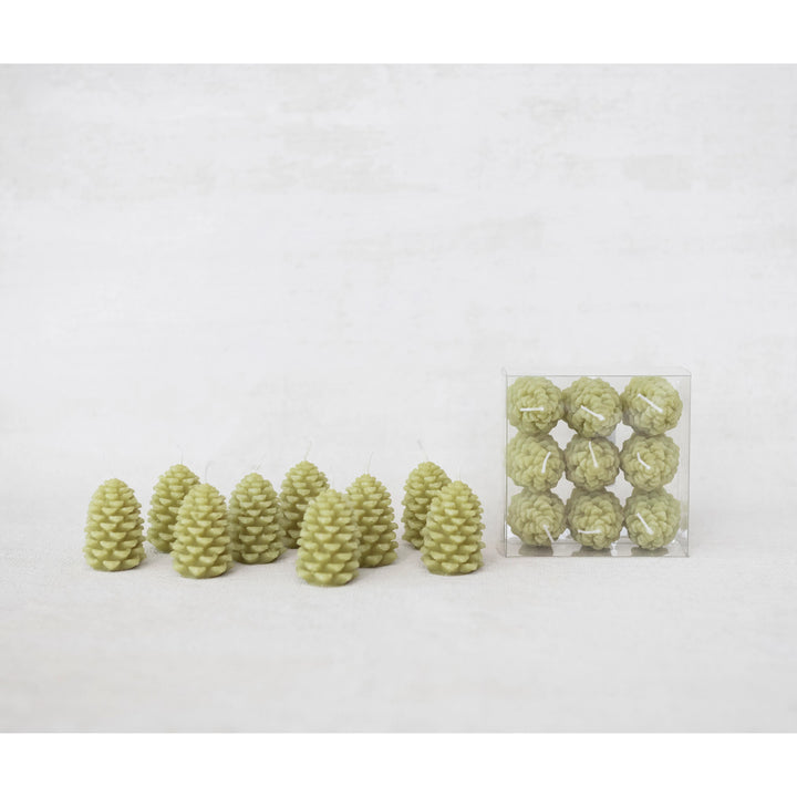 Unscented Pinecone Shaped Tealights (Set of 9)