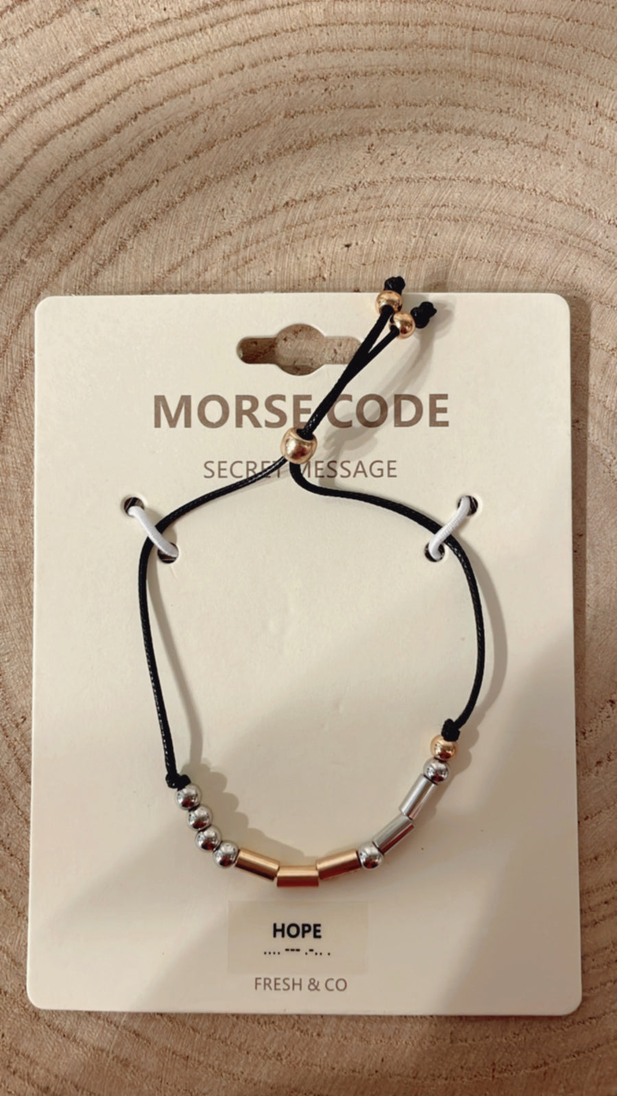 Morse Code "Hope" Bracelet