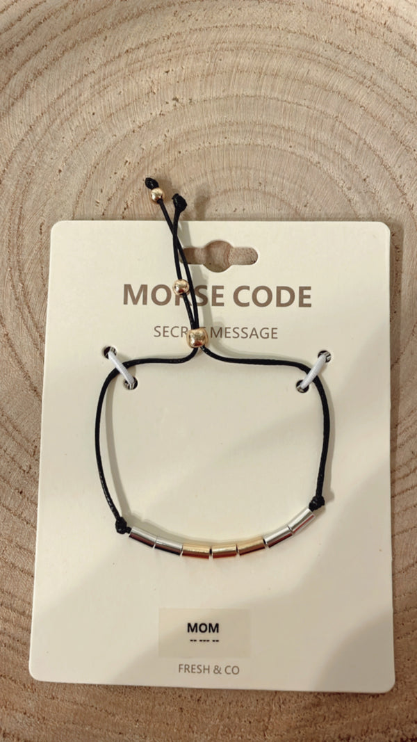 Morse Code "Mom" Bracelet