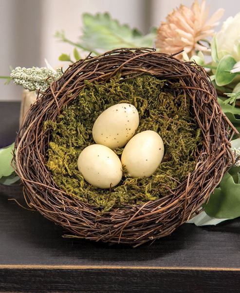 Vine and Moss Bird Eggs with Cream Eggs