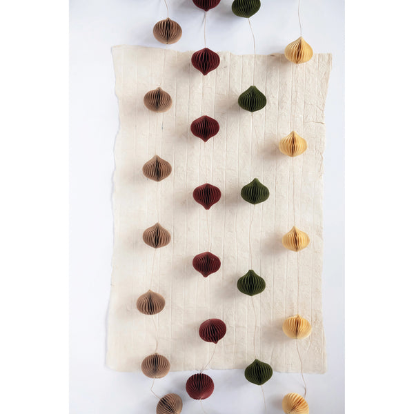 39” Paper Honeycomb Finial Garland, 4 Colors